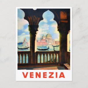Venice Italy vintage travel Postcard