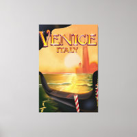 Venice, Italy vintage travel poster