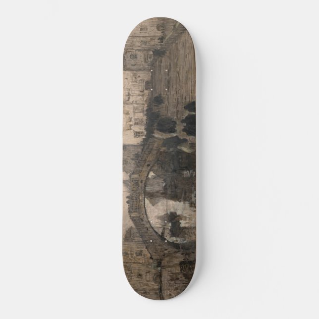 Venice, Italy (Vintage Venetian Landscape) Skateboard (Front)