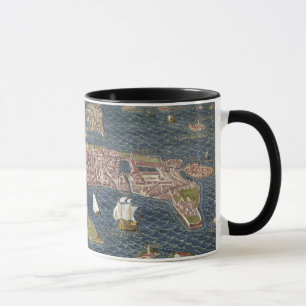 VENICE: MAP, 16TH CENTURY MUG