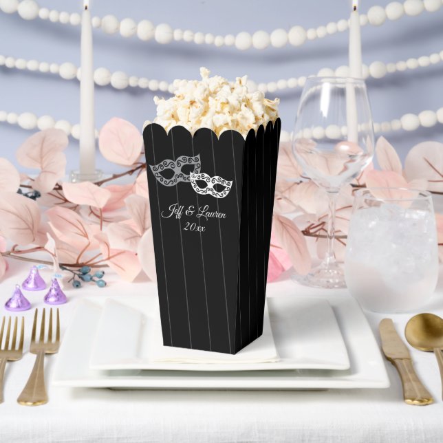 Venice masquerade ball masks custom wedding favor box (Wedding)