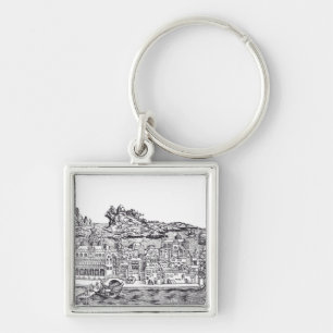 Venice medieval city in Italy Keychain
