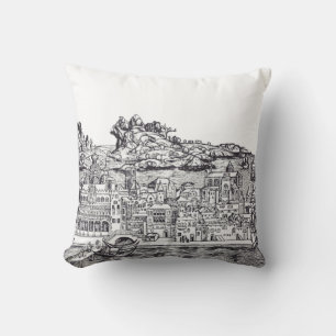 Venice medieval city in Italy Throw Pillow