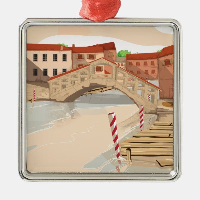 Venice Metal Ornament (Front)