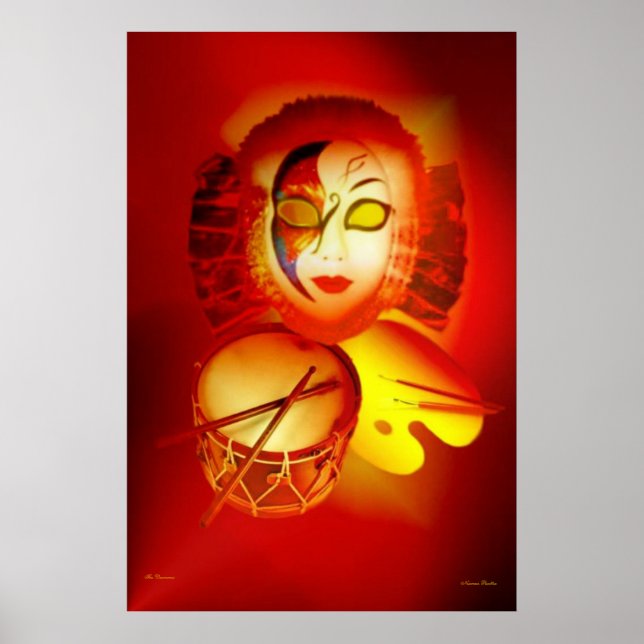 Venice Moon Drummer Poster (Front)