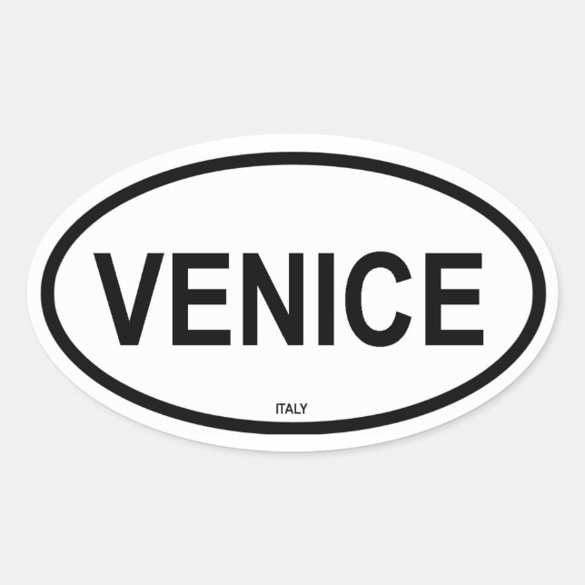 VENICE OVAL STICKER (Front)