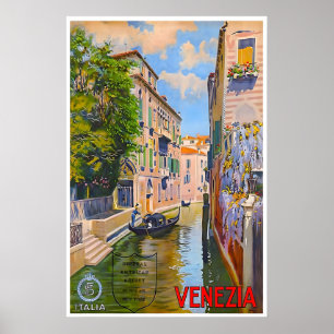 Venice Painting Italy Travel Poster Italian Art