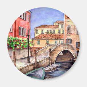 Venice - Pen & Wash Watercolor Magnet