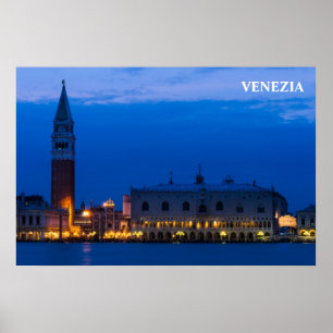 Venice Poster with San Marco Square