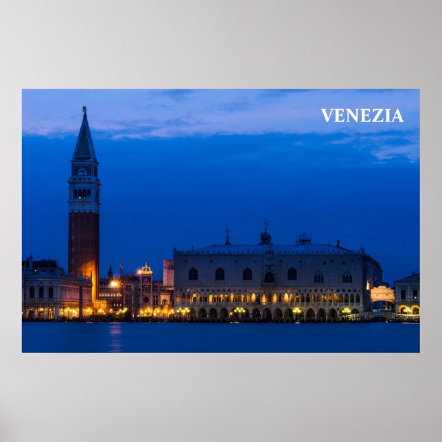 Venice Poster with San Marco Square (Front)