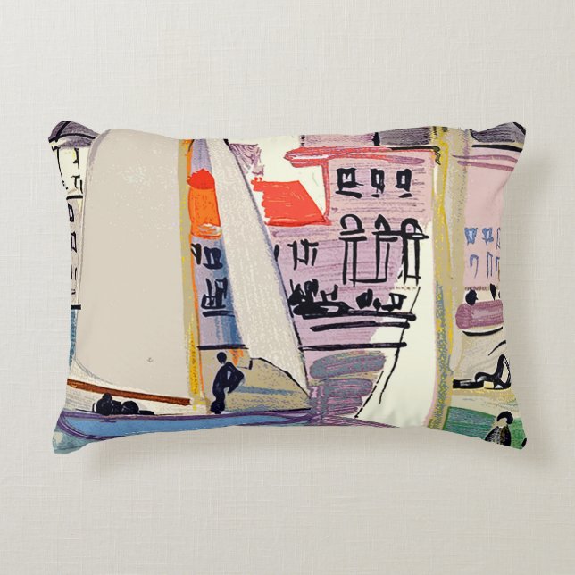 Venice Raoul Dufy Accent Pillow (Front)