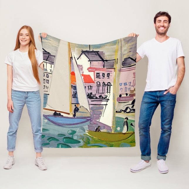 Venice Raoul Dufy Fleece Blanket (In Situ)