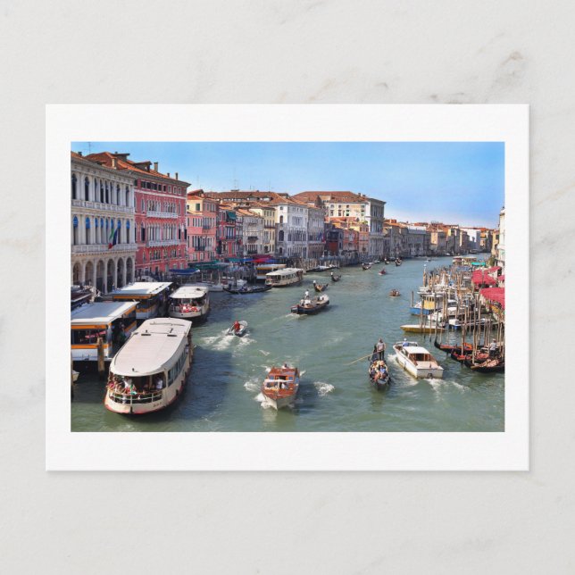 VENICE RIALTO BRIDGE VIEW POSTCARD (Front)