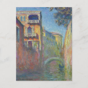 Venice, Rio de Santa Salute by Claude Monet Postcard