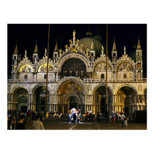 VENICE SAN MARCO SQUARE BASILICA POSTCARD