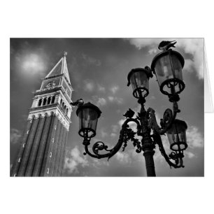 Venice San Marco Tower and Street Lights