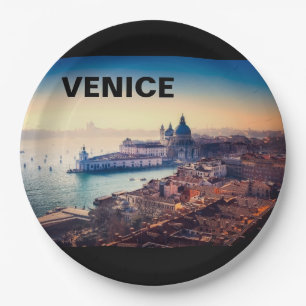 Venice Summer Paper Plate