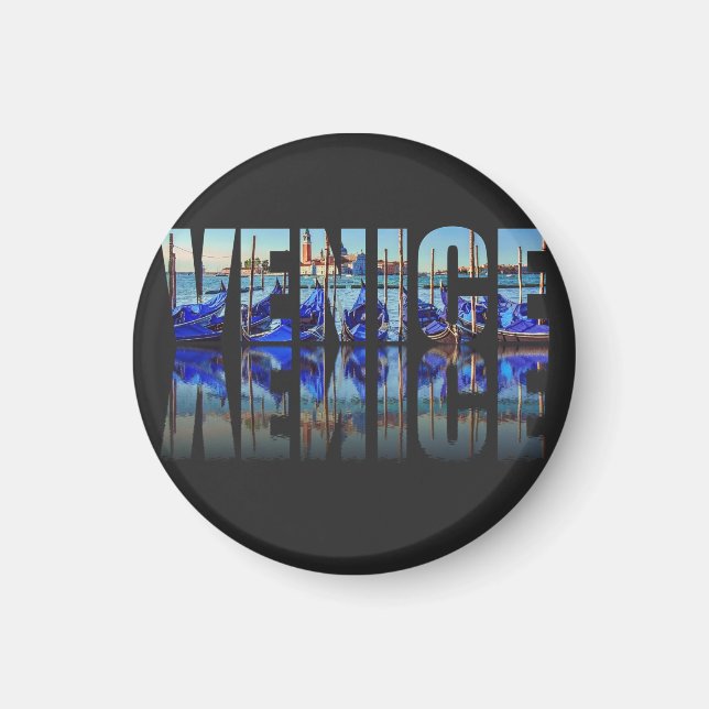 Venice text with reflection magnet (Front)