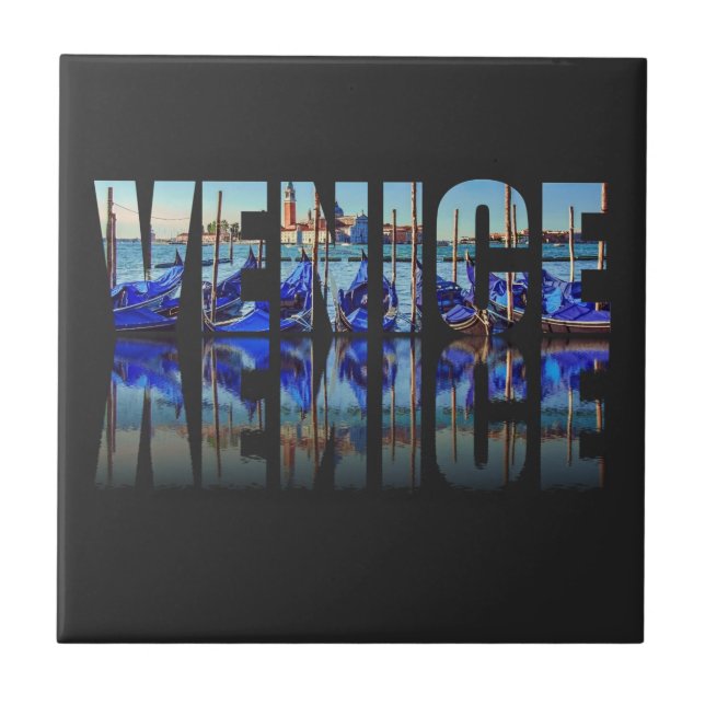 Venice text with reflection tile (Front)