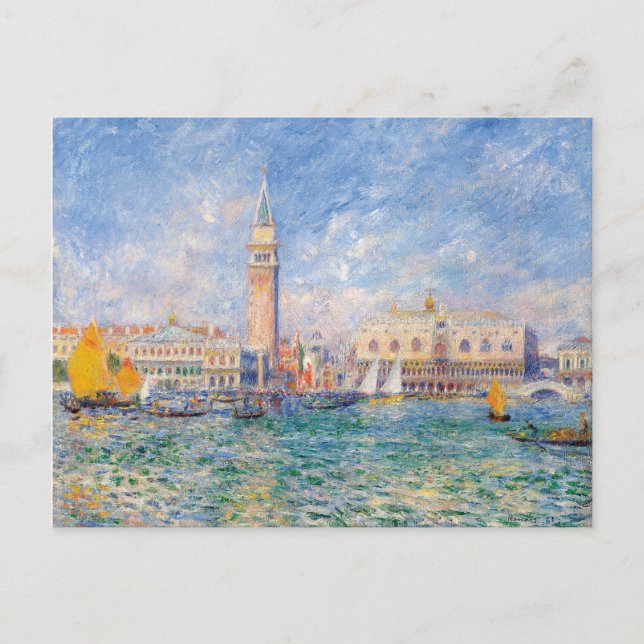 Venice (The Doge's Palace) Pierre-Auguste Renoir Postcard (Front)