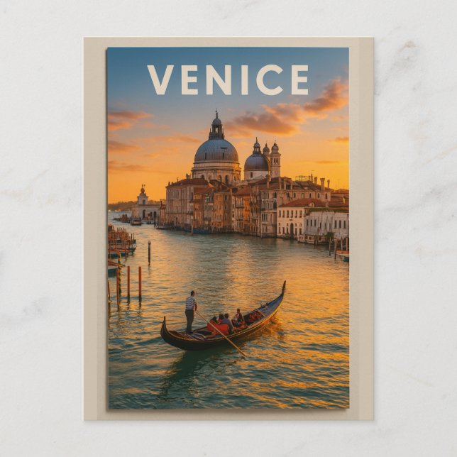 Venice – The Floating City of Dreams Postcard (Front)