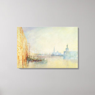 Venice, The Mouth of the Grand Canal, c.1840 (w/c Canvas Print