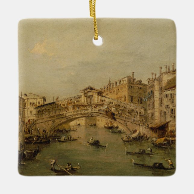 Venice The Rialto Ceramic Ornament (Front)