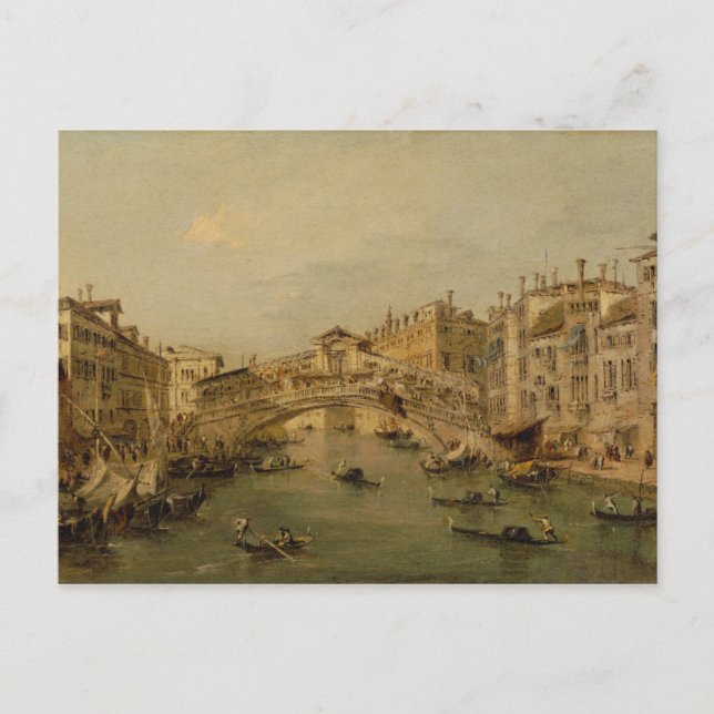 Venice The Rialto Postcard (Front)