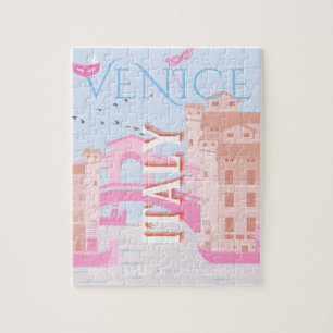 Venice Travel Art, Italy, Travel Art Jigsaw Puzzle