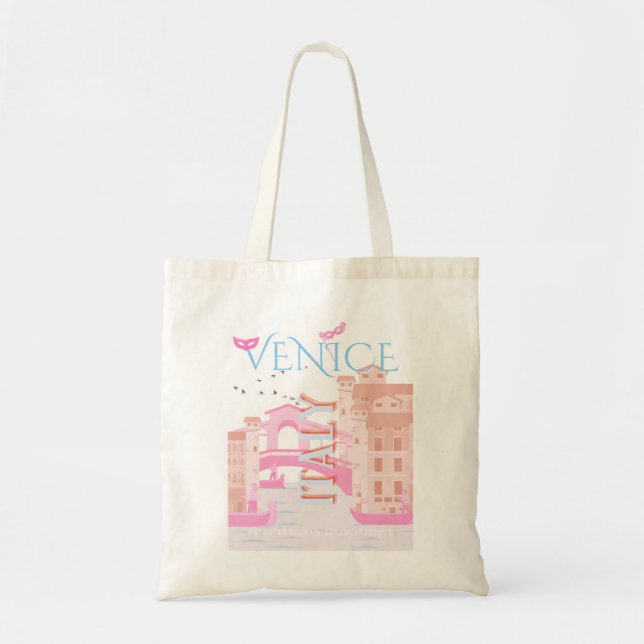 Venice Travel Art, Italy, Travel Art Tote Bag (Front)