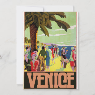 Venice Travel Artwork Invitation