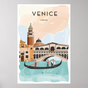 Venice travel poster