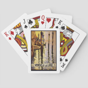 Venice Travel  Poster Playing Cards