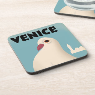 Venice Vintage style travel poster Mouse Pad Coaster