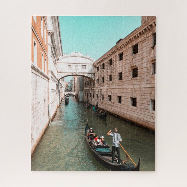 Venice with gondola jigsaw puzzle (Vertical)