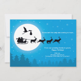 Venir à la ville Noël Grossesse Faire-part