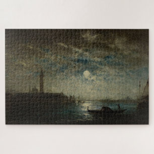 Venise et le Campanile au Clair de Lune Jigsaw Puzzle