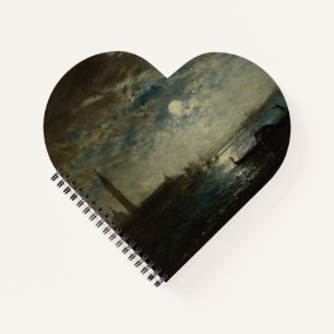 Venise et le Campanile au Clair de Lune Notebook