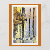 "Venise et le Lido" Vintage Travel Poster