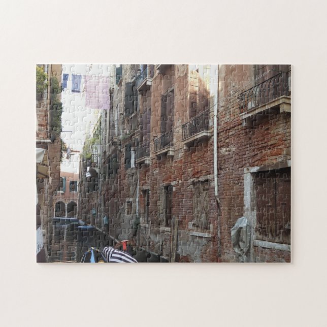 Venise Gondola Scène Photo Jigsaw Puzzle (Horizontal)