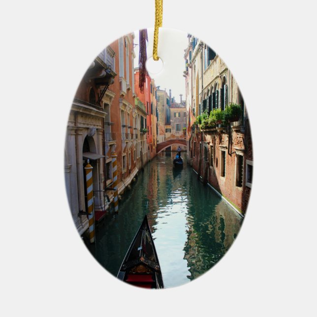 Venise, Italie ornement de Noël. Les canaux véniti (Devant)