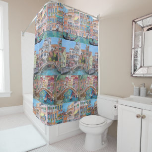 Venise, Italie - rideau en douche