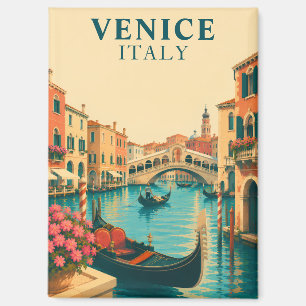 Venise Italie Souvenir Aimant Pont du Rialto Vinta