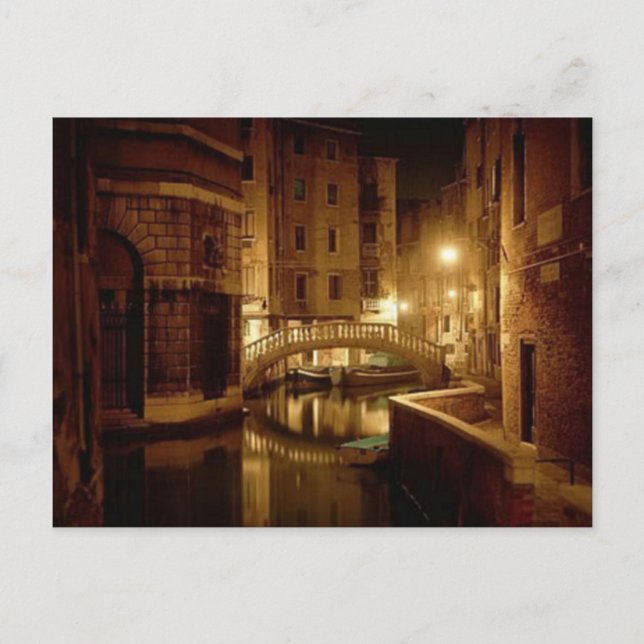 Venise la nuit - belle carte postale (Devant)