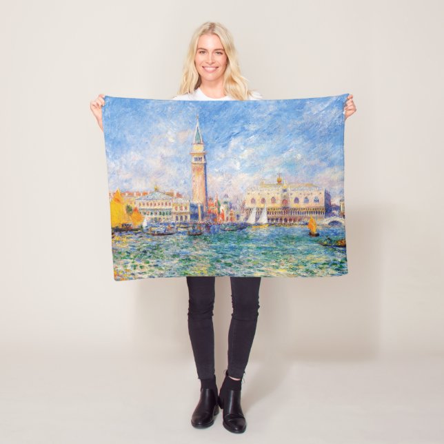 Venise, Venezia, Renoir Fleece Blanket (In Situ)