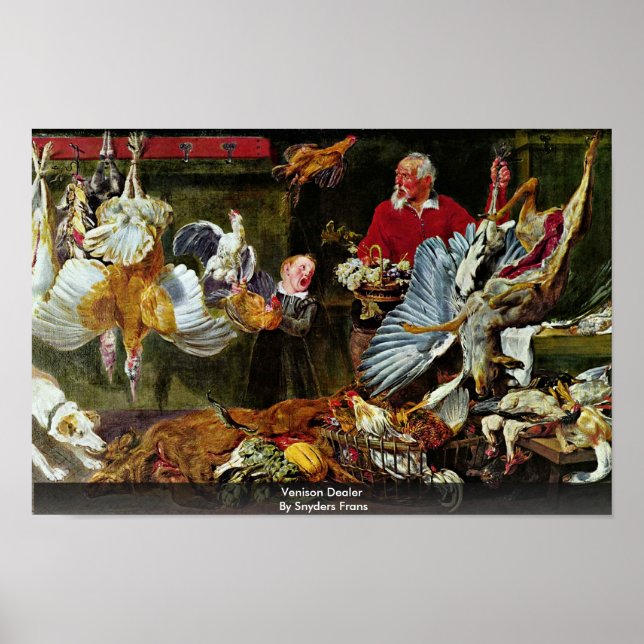 Venison Dealer By Snyders Frans Poster (Front)