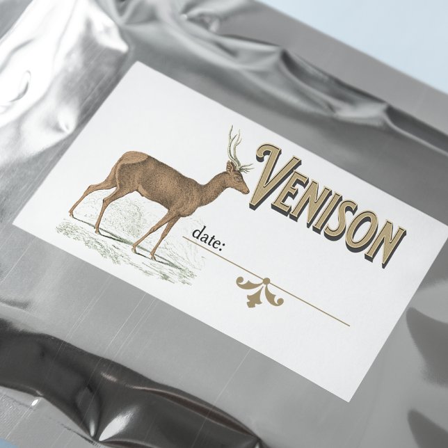 Venison Label For Home Freezer (Creator Uploaded)