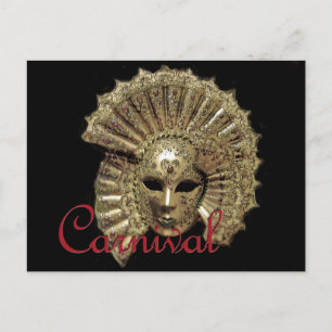 Venitian Carnival Mask Postcard