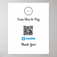 Venmo Mobile Payment | Scan To Pay Poster