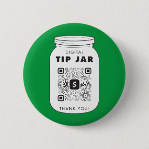 Venmo or Cash App QR Code Tip Jar Button
